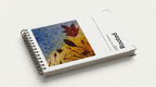 Rooted planner 3D cover mockup, coil-bound